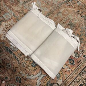White Mesh Crib Bumper
